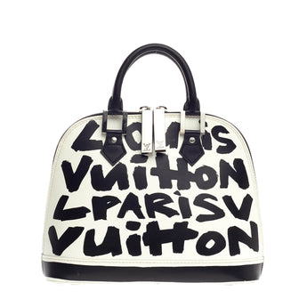Louis Vuitton Alma Limited Edition Graffiti Leather MM