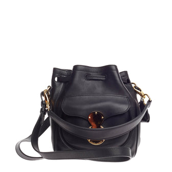 Ralph Lauren Collection Ricky Drawstring Bag Leather Small