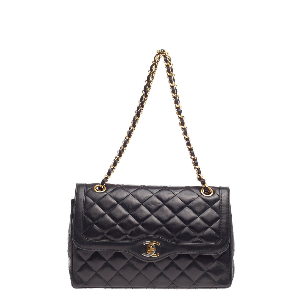 Buy Chanel Vintage Two Tone Hardware Flap Bag Quilted 744301