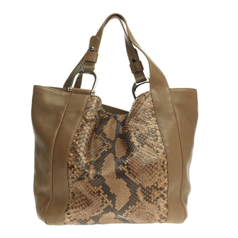 Gucci Greenwich Tote Python and Leather