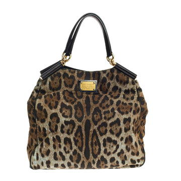 Dolce & Gabbana Miss Sicily Tote Printed Canvas Large