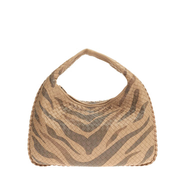 Bottega Veneta Veneta Hobo Printed Intrecciato Nappa Medium