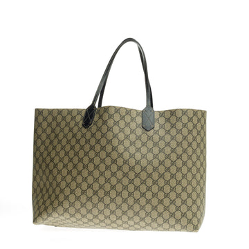 Gucci Reversible Tote Leather and GG Canvas Large