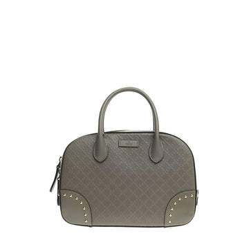Gucci Bright Convertible Top Handle Studded Diamante Leather Small