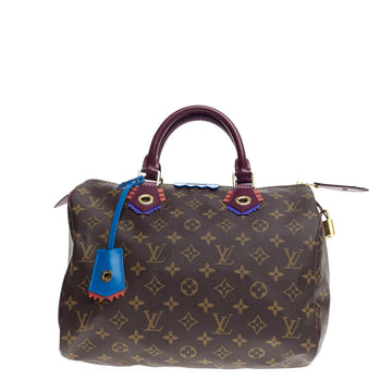 Louis Vuitton Speedy Limited Edition Totem Monogram Canvas 30
