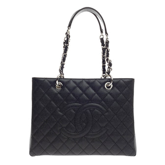 Chanel Grand Shopping Tote Quilted Caviar