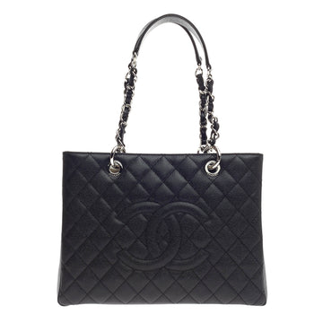 Chanel Grand Shopping Tote Quilted Caviar