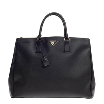 Prada Double Zip Lux Tote Saffiano Leather Large