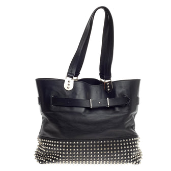 Christian Louboutin Sybil Tote Spiked Leather Large