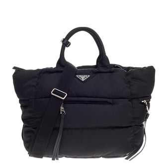 Prada Bomber Convertible Tote Tessuto Medium