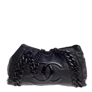 Chanel Resin Modern Chain Tote Calfskin East West
