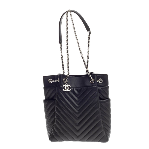 Buy Chanel Urban Spirit Drawstring Bag Chevron Calfskin Small 738001