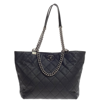 Chanel Shopping in Chains Tote Quilted Calfskin