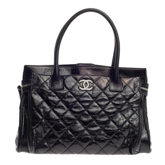 Chanel Executive Tote Quilted Glazed Calfskin Large