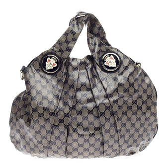 Gucci Hysteria Convertible Top Handle GG Coated Canvas Large