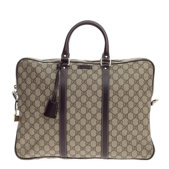 Gucci Convertible Briefcase GG Coated Canvas Large