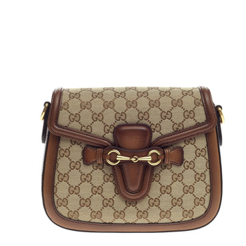 Gucci Lady Web Shoulder Bag GG Canvas Medium