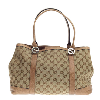 Gucci Miss GG Tote GG Canvas with Leather Medium