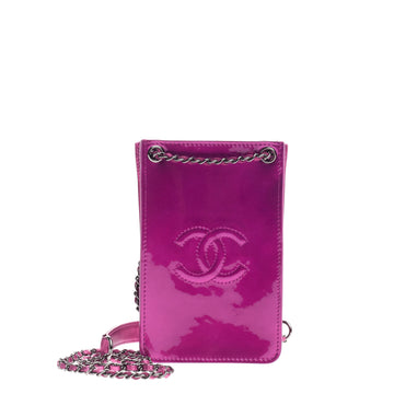 Chanel CC Phone Holder Crossbody Patent