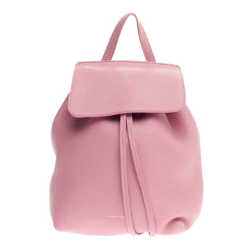 Mansur Gavriel Drawstring Backpack Tumbled Leather Mini