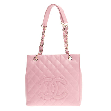 Chanel Petite Shopping Tote Quilted Caviar