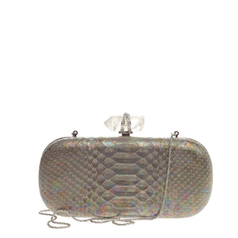 Marchesa Lily Box Clutch Python