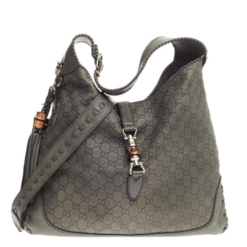 Gucci New Jackie Guccissima Leather Large