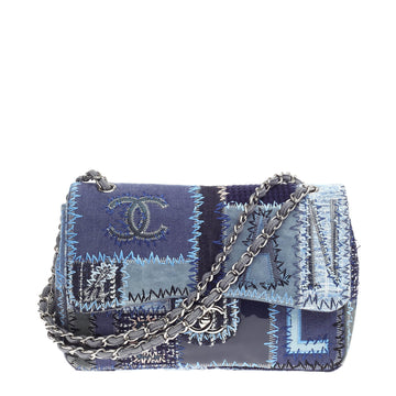 Chanel Classic Single Flap Multicolor Patchwork Jumbo