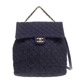 Chanel Urban Spirit Backpack Quilted Denim