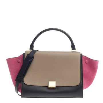 Celine Tricolor Trapeze Leather Medium