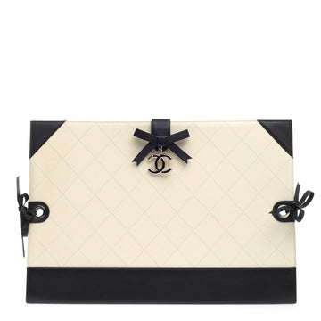 Chanel Drawing Portfolio Quilted Caviar Medium