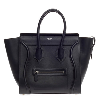 Celine Luggage Grainy Leather Mini