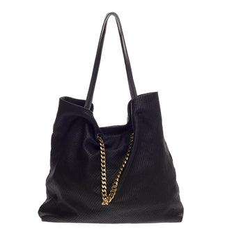 Lanvin Carry Me Tote Stitched Leather Medium