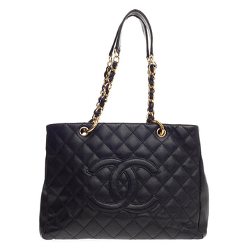 Chanel Grand Shopping Tote Quilted Caviar