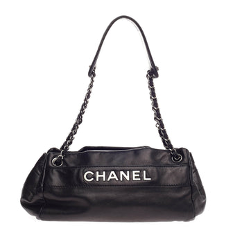 Chanel Lax Accordion Tote Leather Small