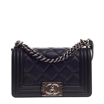 Chanel Boy Flap Quilted Calfskin Small