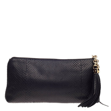 Gucci Sienna Tassel Clutch Python
