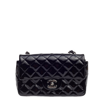 Chanel Classic Single Flap Quilted Patent Mini