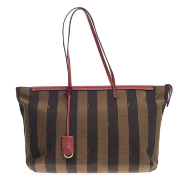 Fendi Pequin Roll Tote Canvas Large