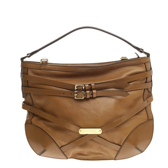 Burberry Bridle Dutton Hobo Leather Small 