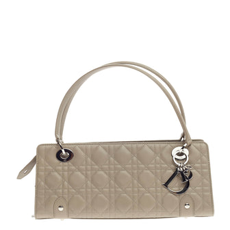 Christian Dior Lady Dior Cannage Quilt Leather East West