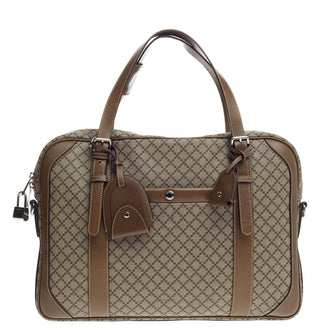 Gucci Convertible Briefcase Diamante Coated Canvas Large
