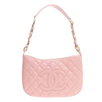 Chanel Timeless CC Chain Shoulder Bag Quilted Caviar