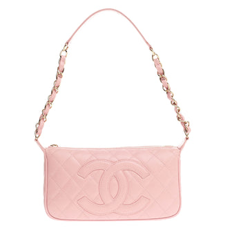 Chanel Timeless CC Chain Shoulder Bag Quilted Caviar Small