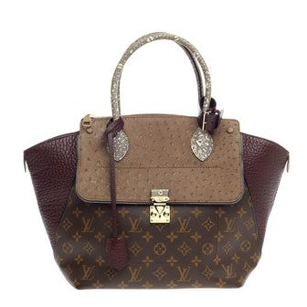 Louis Vuitton Majestueux Tote Monogram Canvas and Exotics MM