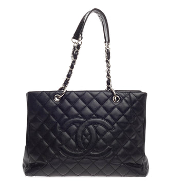 Chanel Grand Shopping Tote Quilted Caviar