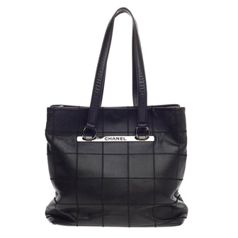 Chanel Square Stitch Tote Caviar Medium