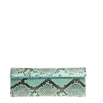 Nancy Gonzalez Flap Clutch Python Long