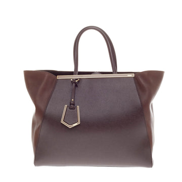 Fendi 2Jours Leather Large