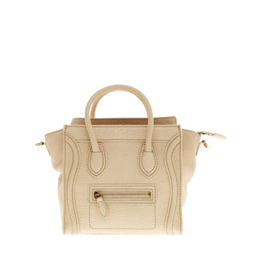 Celine Luggage Grainy Leather Nano